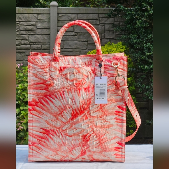 Brahmin Handbags - NWT Brahmin Monique PINK FLAMINGO Melbourne Crossbody